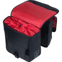 Basil Dubbele fietstas sport design 32 liter 35 x 15 x 43 cm - zwart