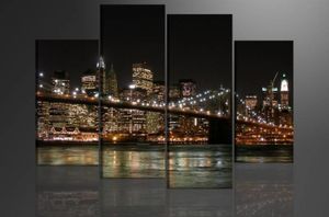 Schilderij - New York, 130X80cm, 4 luik