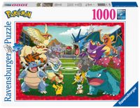 Ravensburger puzzel 1000 stukjes confrontatie tussen Pokemon