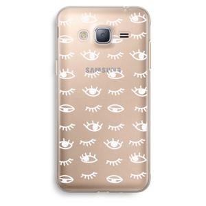 Eye pattern #3: Samsung Galaxy J3 (2016) Transparant Hoesje