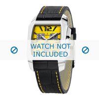 Festina horlogeband F16135-E Leder Zwart 21mm + geel stiksel Festina horlogeband F16135-E Leder Zwart 21mm + geel stiksel