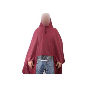 Poncho Deluxe , Koplampproof one-size-fits-all Bordeaux Rood