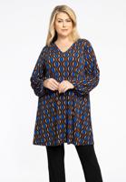 Yoek Tuniek Wide Bottom V-hals | Bruin | Maat 58/60
