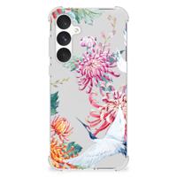 Samsung Galaxy A55 Case Anti-shock Bird Flowers - thumbnail
