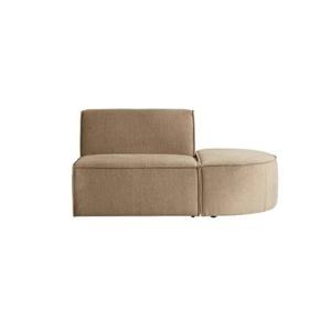 Tikamoon - Modulaire loungefauteuil Dario in camelkleurige stof