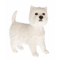 West Highland Terriër Beeldje - 12 cm - polystone - honden beeld