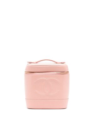 CHANEL Pre-Owned vanity à logo CC embossé (2003) - Rose