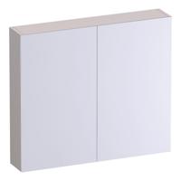 Brauer Impress Deluxe Spiegelkast - 80 cm - met interne en externe Verlichting - 2 Dubbelzijdige Spiegeldeuren - Mat Zand