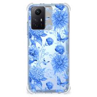 Case voor Xiaomi Redmi Note 12s Flowers Blue