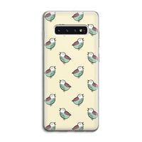 Vogeltjes: Samsung Galaxy S10 4G Transparant Hoesje