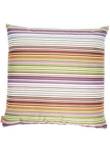 Missoni Home coussin en laine à rayures - Blanc