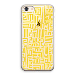 Majorelle Blue Print: iPhone 8 Transparant Hoesje