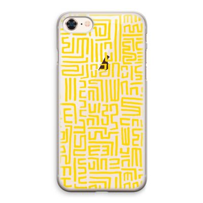 Majorelle Blue Print: iPhone 8 Transparant Hoesje