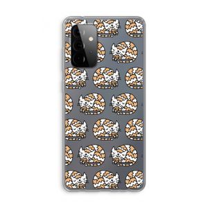 Slapende poes: Samsung Galaxy A72 Transparant Hoesje