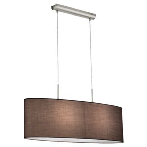 EGLO Pasteri - Hanglamp - 2 Lichts - 75cm - Nikkel-Mat - Grijs