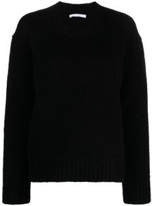 Helmut Lang pull en mérinos à détails rayés - Noir