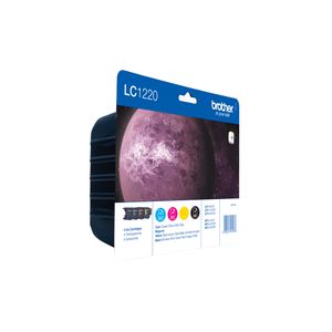 Brother Inktcartridge LC-1220 Origineel Combipack Zwart, Cyaan, Magenta, Geel LC1220VALBPDR