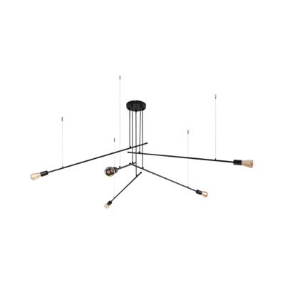 Lyora XXL hanglampPile 5-lichts zwart - 9127