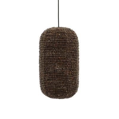 By-Boo Hanglamp 'Shanga' Houten kralen, 24cm