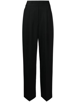 Alexander Wang pantalon de tailleur en laine à plis - Noir