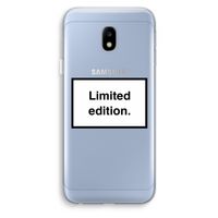 Limited edition: Samsung Galaxy J3 (2017) Transparant Hoesje