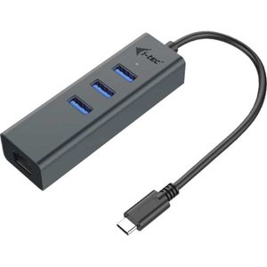 USB-C Metal HUB 3 Port Giga USB-hub