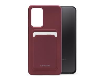 Mobilize Mobilize Rubber Gelly Card Case Samsung Galaxy A23 5G Matt Bordeaux