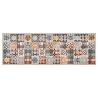 VidaXL Keukenmat wasbaar mosaic colour 60x180 cm