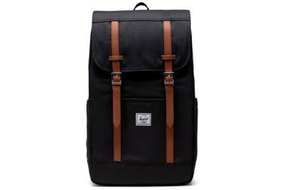 Herschel Retreat Rugzak - Black/Tan Herschel Retreat Rugzak - Black/Tan