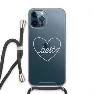 Best heart pastel: iPhone 13 Pro Max Transparant Hoesje met koord