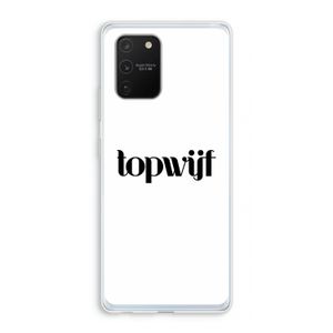 Topwijf Wit: Samsung Galaxy S10 Lite Transparant Hoesje