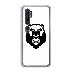 Angry Bear (white): Xiaomi Mi Note 10 Transparant Hoesje