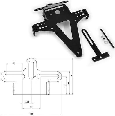 PROGRESS LINE kentekenplaathouder license plate carriers un type6 sw verst