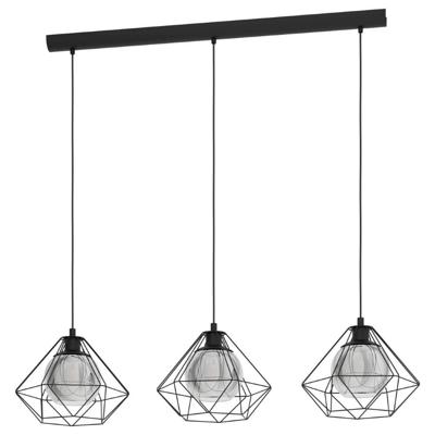 Eglo 3-lichts hanglampVernham met smoke glas - 43483