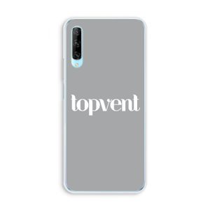 Topvent Grijs Wit: Huawei P Smart Pro Transparant Hoesje