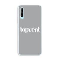 Topvent Grijs Wit: Huawei P Smart Pro Transparant Hoesje
