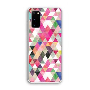 Gekleurde driehoekjes: Samsung Galaxy S20 Transparant Hoesje