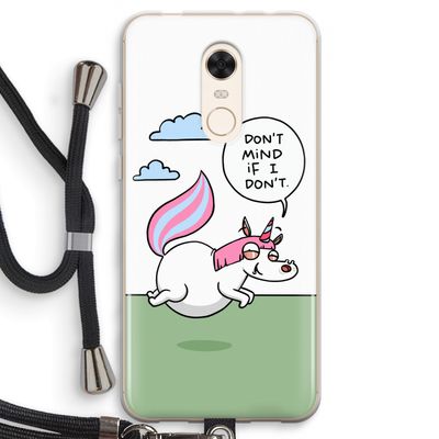 Unicorn: Xiaomi Redmi 5 Transparant Hoesje met koord