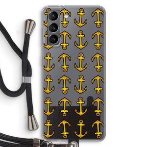 Musketon Anchor: Samsung Galaxy S21 Transparant Hoesje met koord