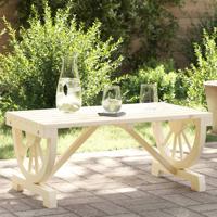 Tuintafel 90x50x40 cm massief vurenhout - thumbnail