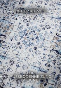 Hanse Home - ELLE Decoration Imagination Shortpile Rug Saveh Cream Blue - 160x230 cm