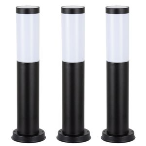 Lech 3 set 3 stuks Tuinlamp zwart