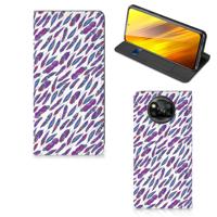 Xiaomi Poco X3 Pro | Poco X3 | Hoesje met Magneet | Feathers Color