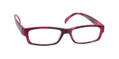 HIP Leesbril rood gemêleerd mat - +2.0