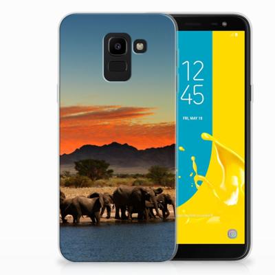 Samsung Galaxy J6 2018 | TPU Hoesje | Olifanten