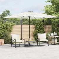 VidaXL Parasol met stalen paal 290x290x238 cm wit