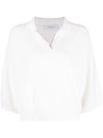 Fabiana Filippi polo à ornements en perles - Blanc