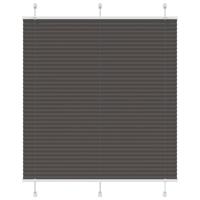 VidaXL Plissé rolgordijn 115x100cm stofbreedte 114,4cm polyester zwart