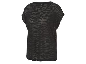 CRIVIT Dames sportshirt (Zwart met print, XS (32/34))