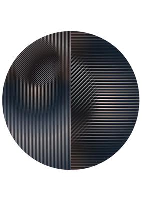 Moooi Carpets - Trichroic Hoxton Round - 350 rond Vloerkleed